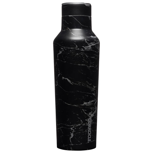 Corkcicle 600ml Stainless Steel Sport Water Bottle - Nero