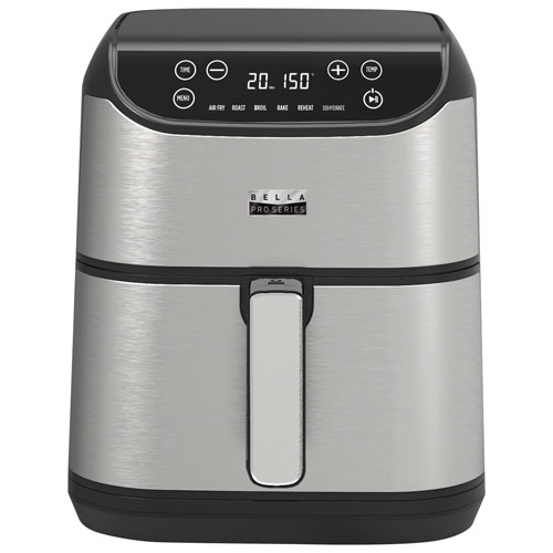 Bella Pro Touchscreen Air Fryer - 5.7L - Stainless Steel - Only at Best Buy