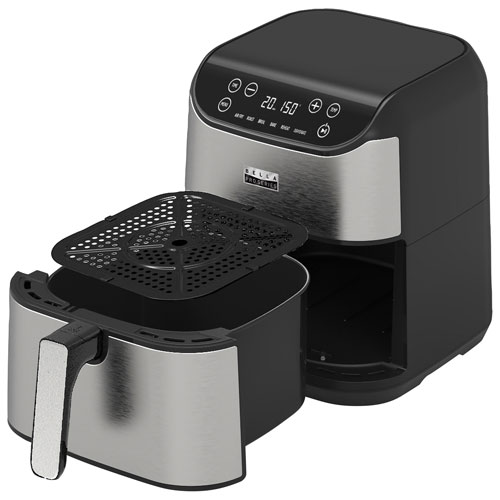 Bella Pro Touchscreen Air Fryer 5.7L 6QT Stainless Steel Only at Best Buy Best Buy Canada