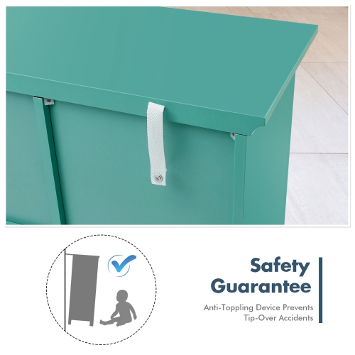 Costway Buffet Sideboard Table Kitchen Storage Cabinet w/ Drawers & Doors