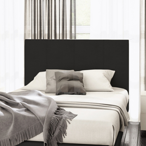 Sleep Country Dakota Modern Upholstered Headboard King Black Best