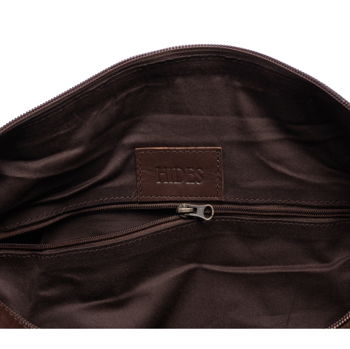 CAMOUFLE – Sac de sport en cuir Weekender Gym, 21 po, brun antique