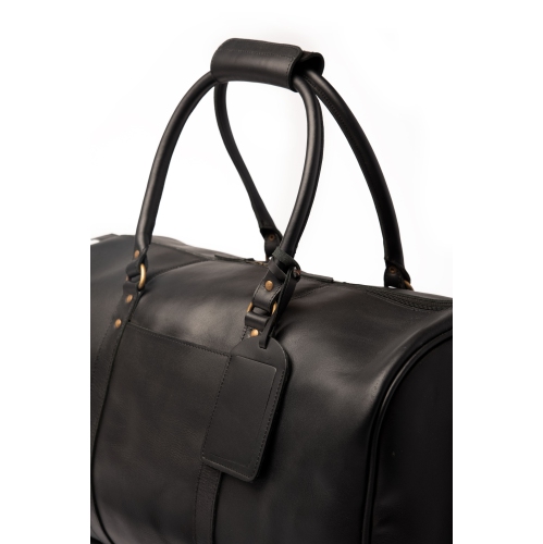 MASQUE TRAVEL Weekend – Sac de sport en cuir de 21 po, noir