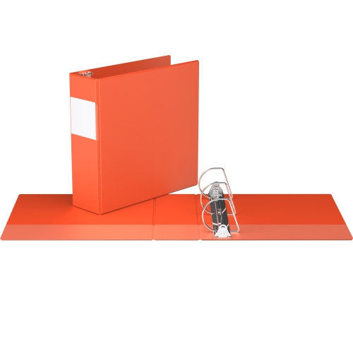 Davis Group Premium Economy D Ring Binder, 6 Pack, 3" - Orange