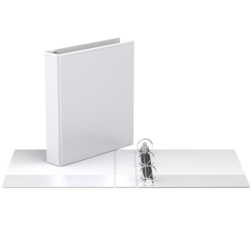 Davis Group Easyview® Premium Round Ring Customizable View Binder, 6 Pack, 1.5" - White