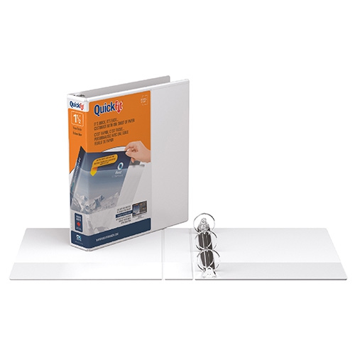 Reliure à anneaux View QuickFit®MD 1,5 po AD-blanc