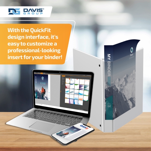 Reliure à anneaux View QuickFit®MD 1,5 po AD-blanc