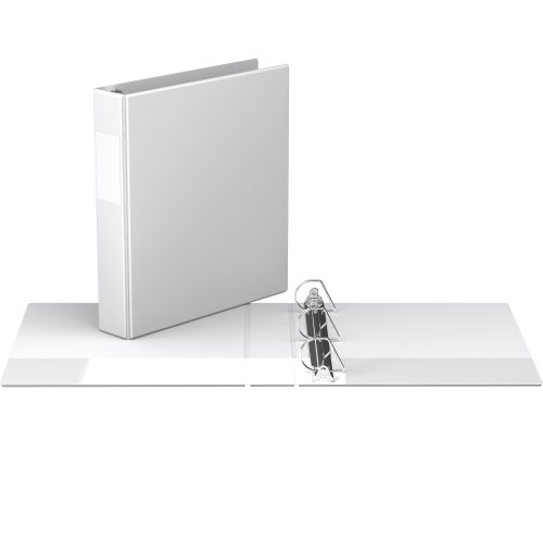 Davis Group Premium Economy D Ring Binder, 6 Pack, 1.5" - White