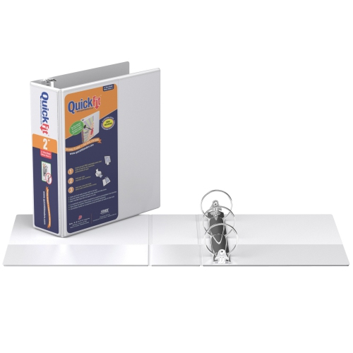 Reliure QuickFit® View Junior robuste, format 8,5 po x 5,5 po, anneaux ronds, paquet de 6