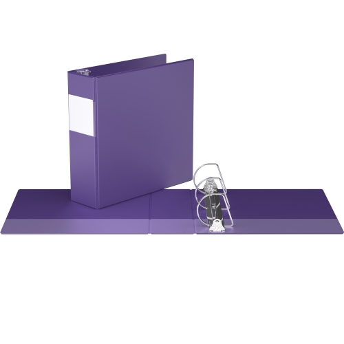 Davis Group Premium Economy D Ring Binder, 6 Pack, 3" - Purple