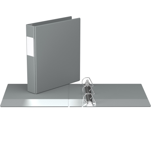 Davis Group Premium Economy D Ring Binder, 6 Pack, 1.5" - Grey