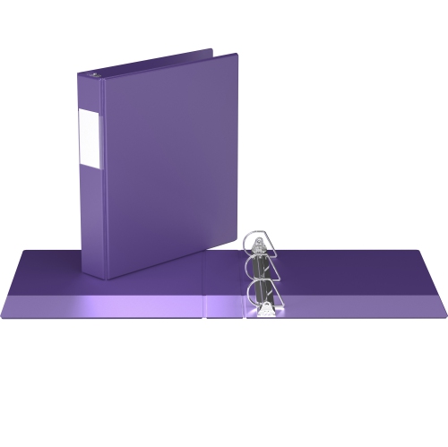 Davis Group Premium Economy D Ring Binder, 6 Pack, 1.5" - Purple