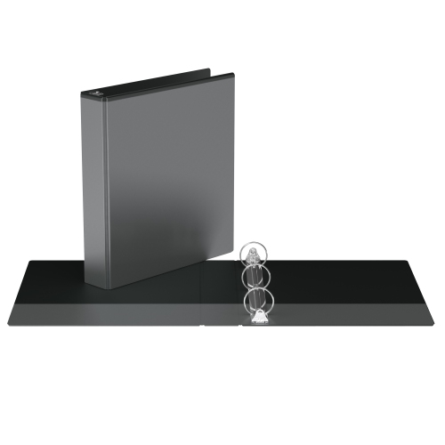 Davis Group Easyview® Premium Round Ring Customizable View Binder, 6 Pack, 1.5" - Black