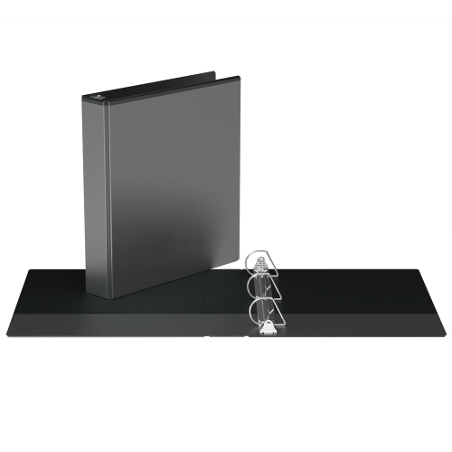 Davis Group Easyview® Premium D Ring Customizable View Binder, 6 Pack, 1.5" - Black