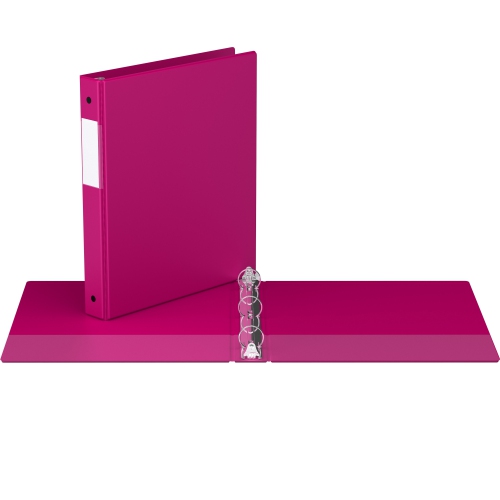 Davis Group – reliure à anneaux ronds économique, paquet de 6, 1 po, rose