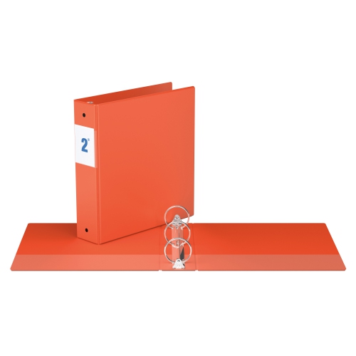 Super économie, Reliure à anneaux ronds 2 po, paquet de 6 – Orange