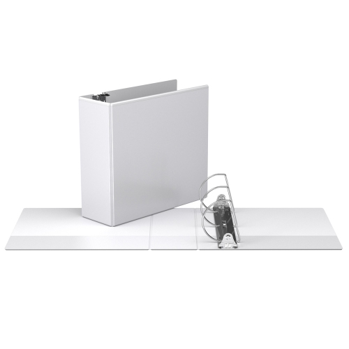 Super offre Easyview®, Reliure View à anneaux inclinés en D, 4 po, personnalisable, paquet de 4 - Blanc