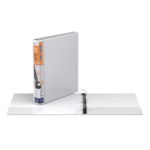 Davis Group Davis Group QuickFit® Pro Heavy Duty Single Touch Pin-Lock® View Binder, 6 Pack, 1" - White