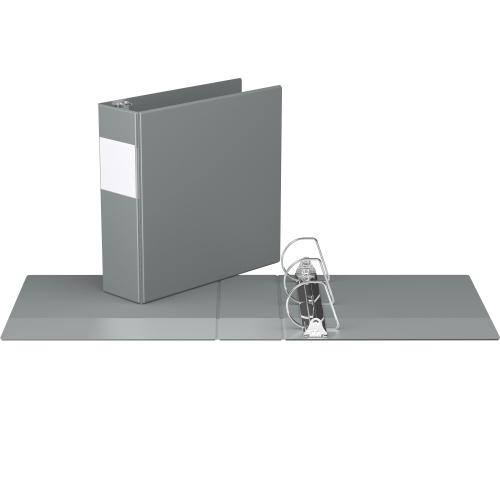 Davis Group Premium Economy D Ring Binder, 6 Pack, 3" - Grey