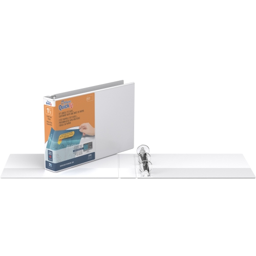 Davis Group Davis Group QuickFit® Heavy Duty Round Ring 8.5 x 11 Landcape Spreadsheet View Binder, 4 Pack, 1.5" - White