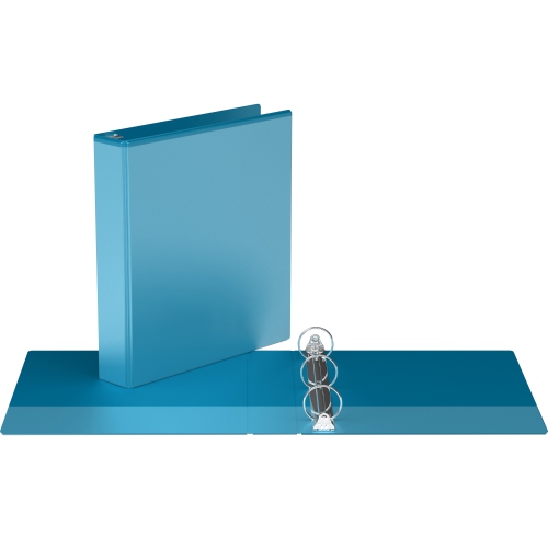 Super offre Easyview®, Reliure View à anneaux ronds 1.5 po, personnalisable, paquet de 6 - Bleu Turquoise