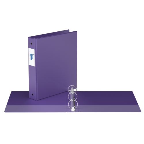 Davis Group Premium Economy Round Ring Binder, 6 Pack, 1.5" - Purple