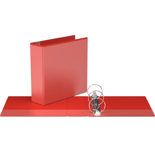 Super offre Easyview®, Reliure View à anneaux ronds 3 po, personnalisable, paquet de 6 - Rouge