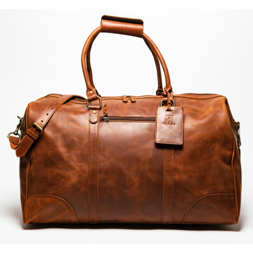 Brown leather gym clearance bag