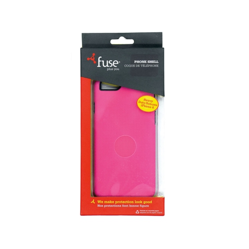 FUSE  Iphone 6/6S Phone Shell Textured Heavy Duty Rubber In Pink