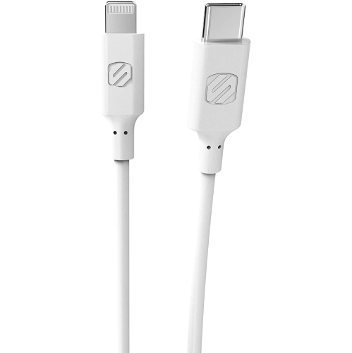 Câble de charge et de synchronisation lightning/micro usb mfi vers usb-c 3 pieds strikeline blanc