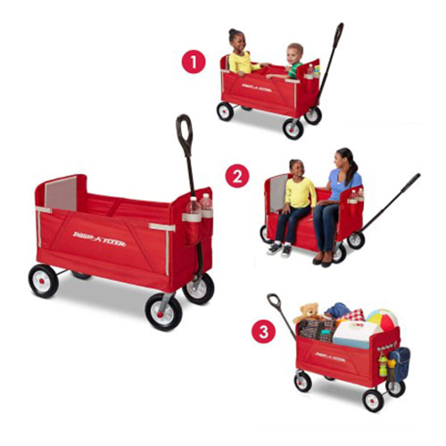 Radio Flyer Easy Folding All-Terrain Wagon with Canopy