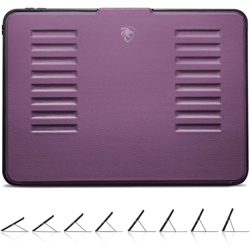 Zugu rugged Muse Case for iPad 10.2", Purple With Screen Protector