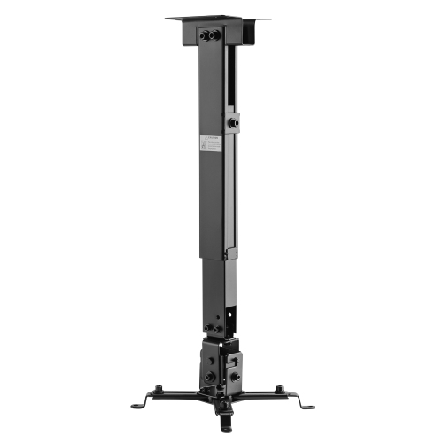 Projector Wall/Ceiling Mount Bracket Holder Mounting Stand, 4 Arm Tilt & Rotate Adjustable Length 430 to 650mm - Black