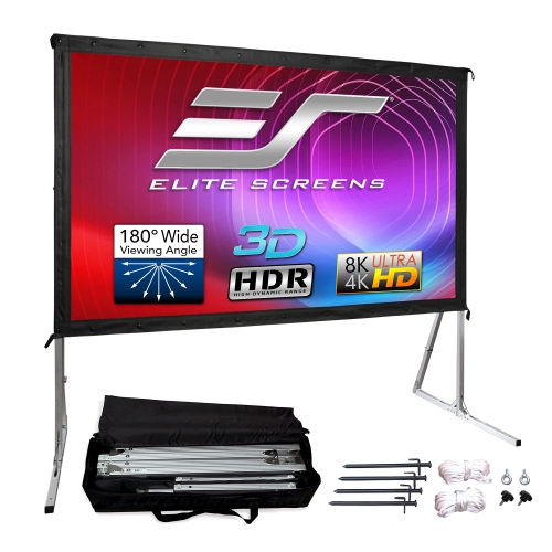 Elite Yard Master, Foldable Outdoor Front Movie Projector Screen