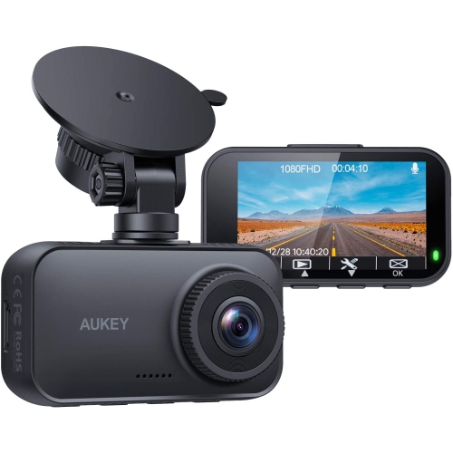 AUKEY Dash Cam 1080P FHD Car Camera Supercapacitor 170° Wide-Angle Dash Camera - Open Box