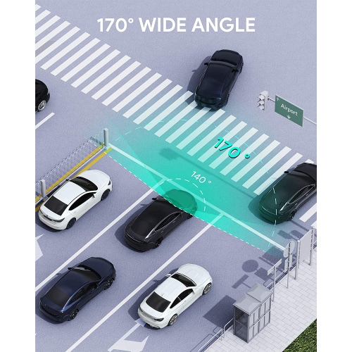 AUKEY Dash Cam 1080P FHD Car Camera Supercapacitor 170° Wide-Angle Dash Camera - Open Box