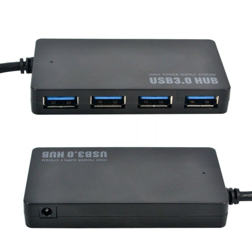 ISTAR 4-Port USB Hub USB to USB Extender Adapter, USB A Splitter Compatible for Laptop, Windows, Linux, Acer PC, and More