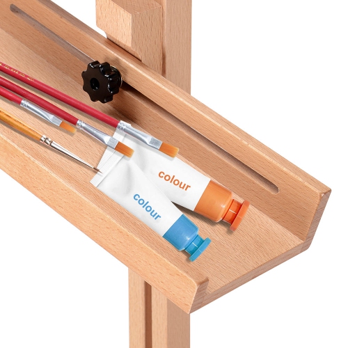 Chevalet de peinture en bois, trépied de plancher portatif pour peindre et afficher des oeuvres d’art, hauteur réglable de 51.2 à 74.8 po, peut