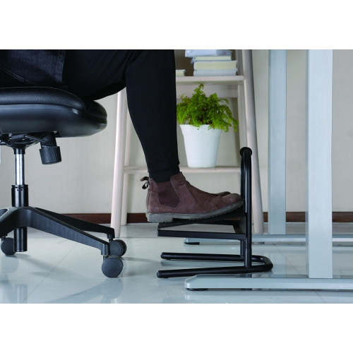Heavy-Duty Height Adjustable Ergonomic Free-Standing Footrest Platform, 55lbs - PrimeCables