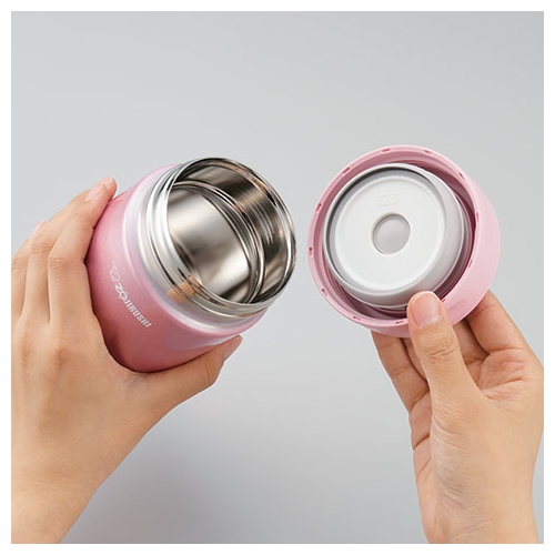 Stainless Steel Food Jar Pale Orange