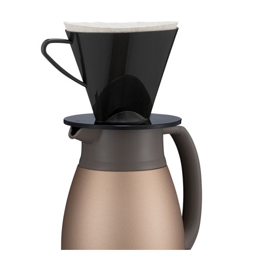 Carafe à aspirateur en acier inoxydable de 1,5 l noir mat SH-HC de Zojirushi