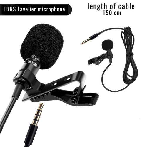 ISTAR Lavalier Lapel Microphone Single Head Mic 3.5mm AUX For smartphone, Laptop Other-2 pack