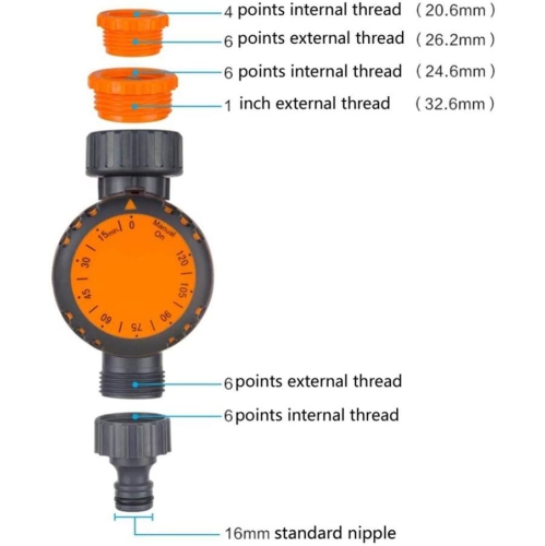 ISTAR Automatic Hose Faucet Watering Timer Sprinkle Timer Garden Water Pipe Controller