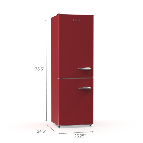 iio 11 Cu. Ft. Frost Free Energy Star Retro Refrigerator with Bottom Freezer