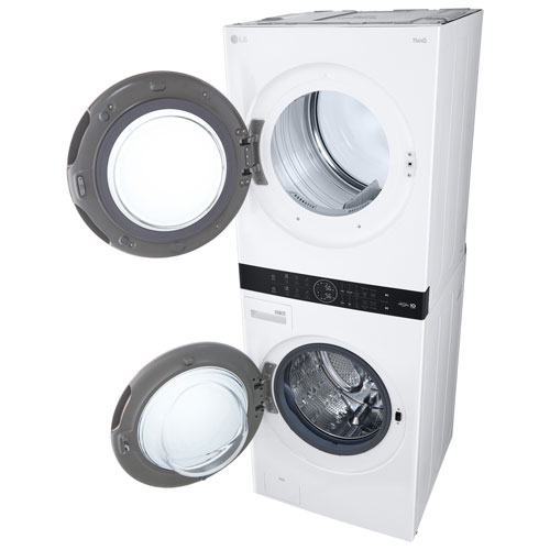 LG WashTower 5.2 Cu. Ft. Electric Washer & 7.4 Cu. Ft. Dryer Laundry Centre - White