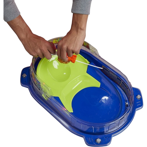 Ensemble de combat Burst Rise Hypersphere Vortex de Beyblade&nbsp;: ensemble complet avec stade de Beyblade, 2 jouets de combat et 2 lanceurs, 8 ans