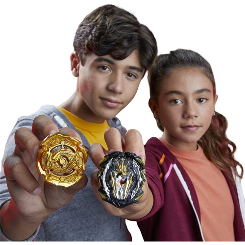 Ensemble de combat Burst Rise Hypersphere Vortex de Beyblade&nbsp;: ensemble complet avec stade de Beyblade, 2 jouets de combat et 2 lanceurs, 8 ans