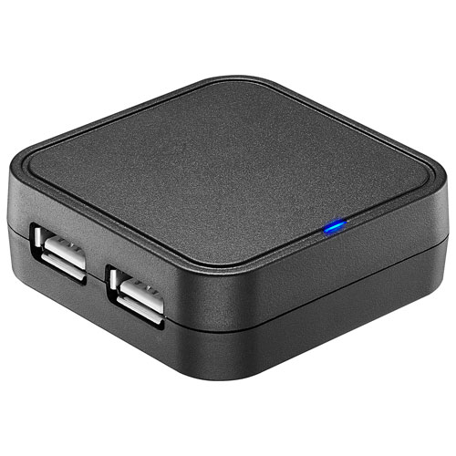 Best Buy Essentials 4-Port USB 2.0 Travel Hub - Only at Best Buy