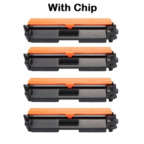 TONER4U  - 4 Pack Compatible Cf230A Toner Cartridge for HP 30A