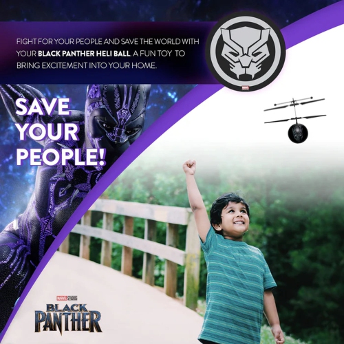 Marvel Avengers Panthère noire IR et OVNI Ball sous licence